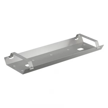 Image of 1200-1500MM Bench Desk Double Cable Tray - Silver