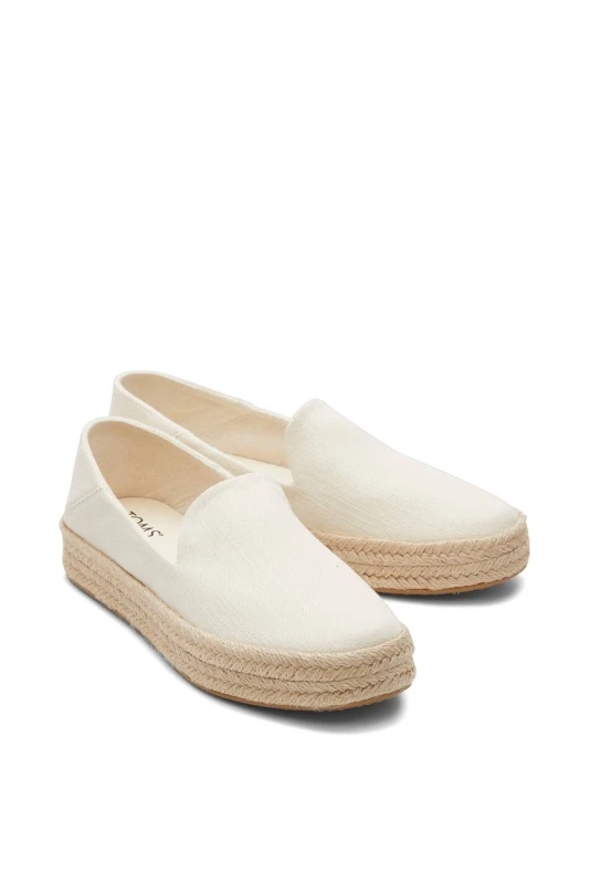 Image of TOMS Womens Carolina Slipper in Natural Size: 8 Natural Female 8