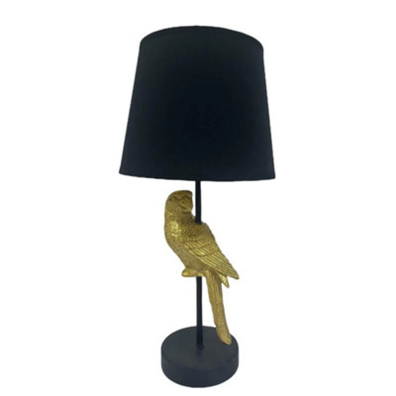Image of 9 Inch Black Shade Table Lamp - L22 x W22 x H47cm MinsterStylishLivingLtd7657