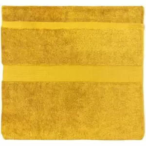 image of Paoletti Cleopatra Egyptian 100% Cotton Face Cloth, Ochre, 2 Pack