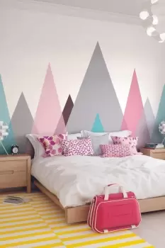 Image of Abstract Mountains Wall Mural