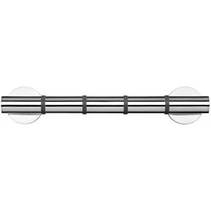Image of Croydex Grab'N'Grip Chrome effect Grab bar (L)380mm