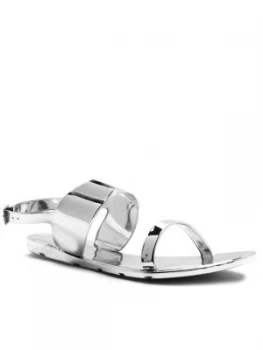 image of Qupid Juniper double strap sandal Grey