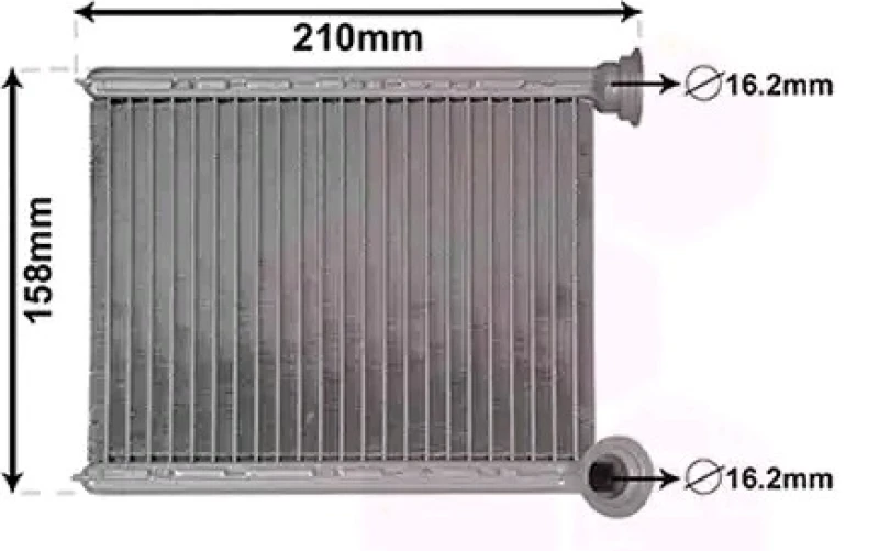 Image of VAN WEZEL 43006629 Heat Exchanger Heat Exchanger,interior heating (467)