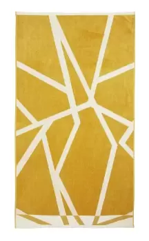 Image of Harlequin Sumi Bath Sheet, Ochre
