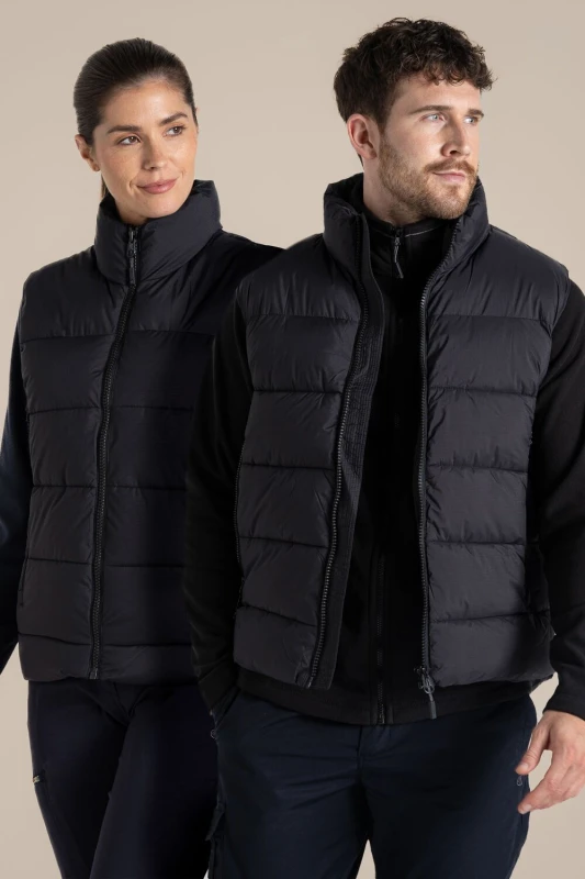 Image of Craghoppers Craghoppers 'Expert' Padded Vest in Black Size: Small Black S Unisex 5054904759538