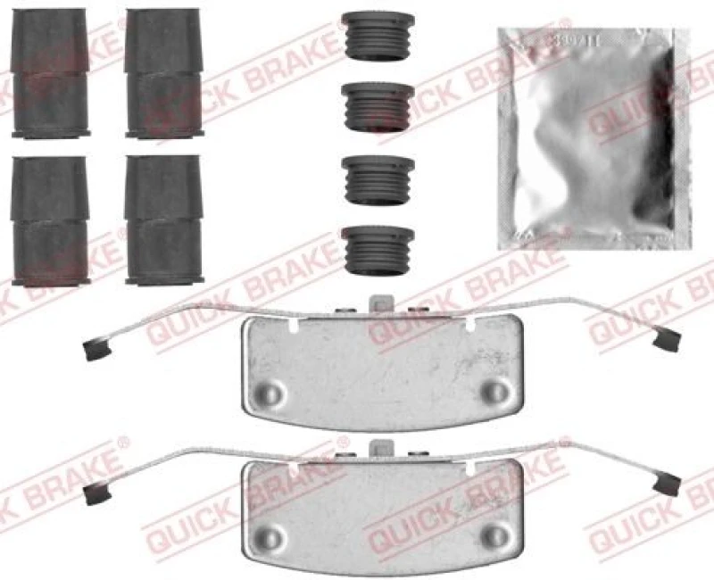 Image of QUICK BRAKE Brake pad fitting kit QUICK BRAKE 109-0052
