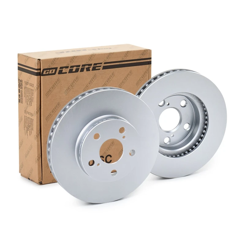 Image of goCORE GCH20522 Brake disc Front Axle, Vented, Cast Iron, Coated, without bolts/screws Cast Iron Brake Disc (82)