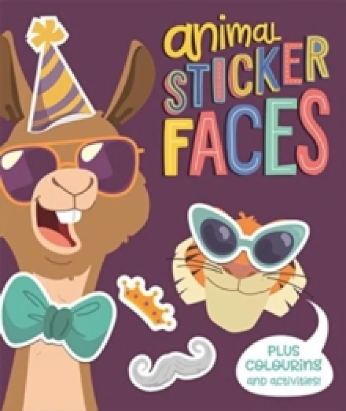 Image of Animal Sticker Faces Paperback / softback