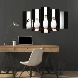 Image of 5MX-100 Multicolor Decorative MDF Painting (5 Pieces)