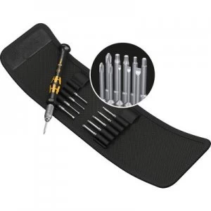 Image of Wera Kraftform Kompakt Micro-Set ESD/11 SB ESD Bit screwdriver 5/32 (4 mm) HIOS, 5/32 (4 mm) Half Moon 44mm DIN EN 61340-5-1
