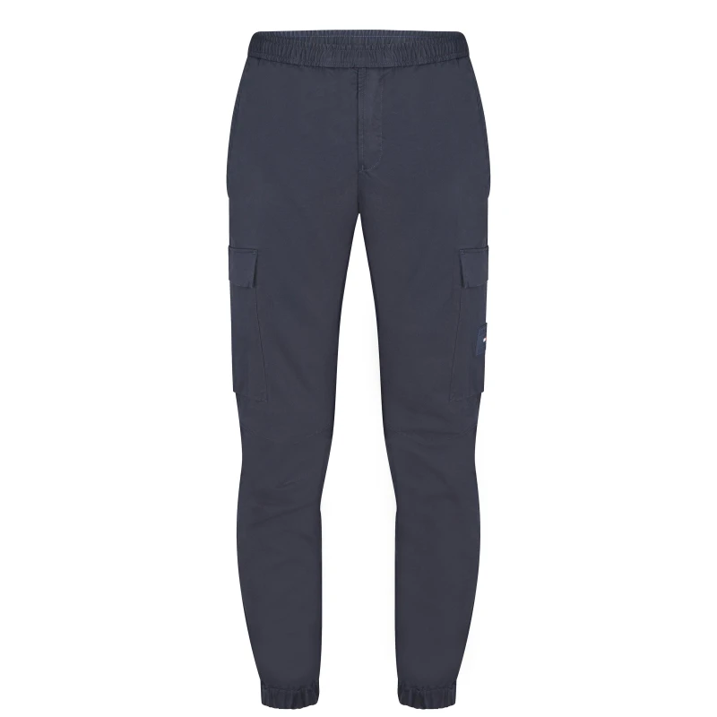 Image of TOMMY HILFIGER Cargo Tech Twill Trousers - Blue Blue S