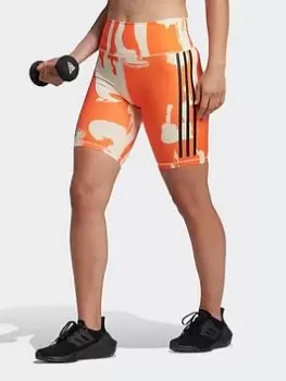 Image of adidas Thebe Magugu Bike Shorts, Beige Size M Women