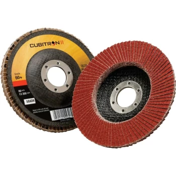 Image of 65053 967A Cubitron II Flap Disc 115MM 80+ - 3M
