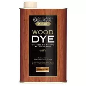 image of Colron Refined Jacobean Dark Oak Satin Wood Dye, 0.5L