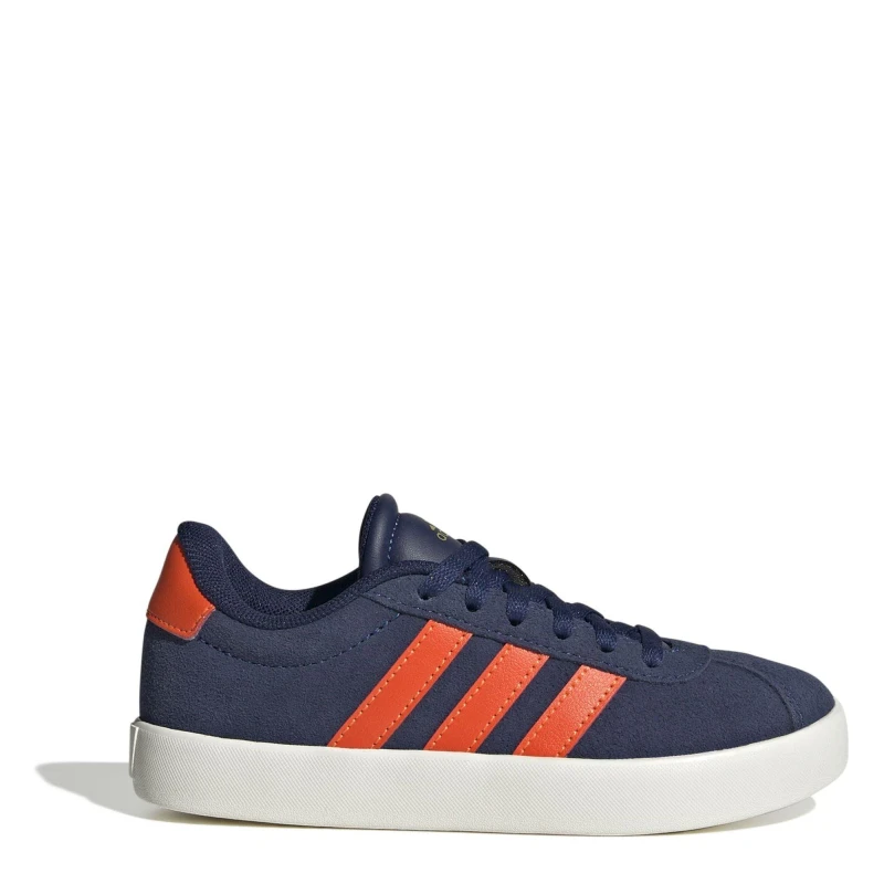 Image of adidas VL Court 3.0 Shoes Junior Boys DrkBlu/Orange male 3 (35.5)
