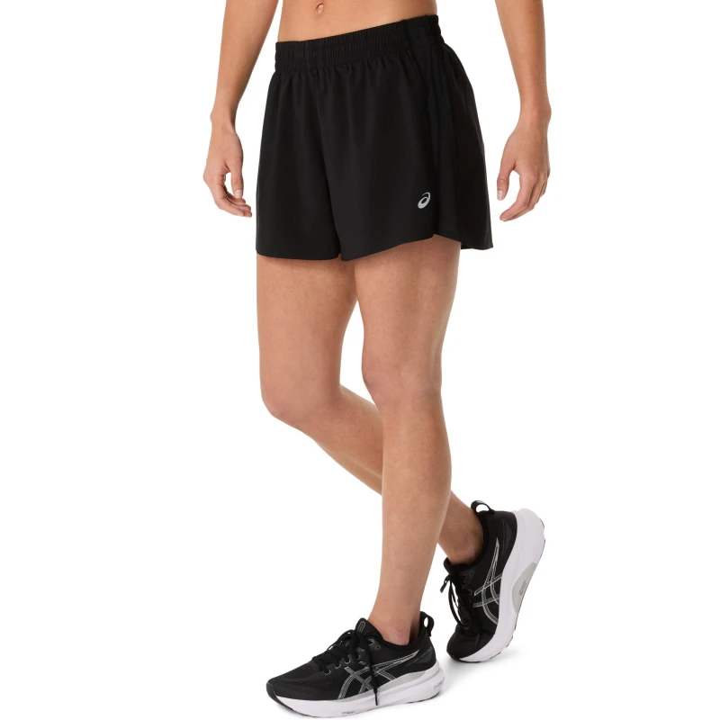 Image of Asics Core 4" Short Running Womens Black female 8 (XS)