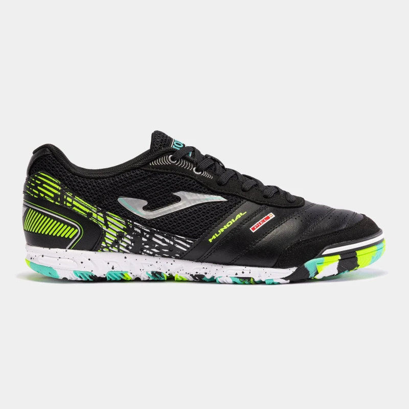 Image of Joma Mundial Leather Indoor Football Trainers - Black 6