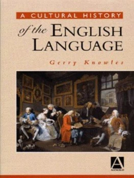 Image of A Cultural History of the English Language by Gerry Knowles Book
