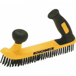 Image of Roughneck Two Handed Soft Grip Wire Brush 5 Rows