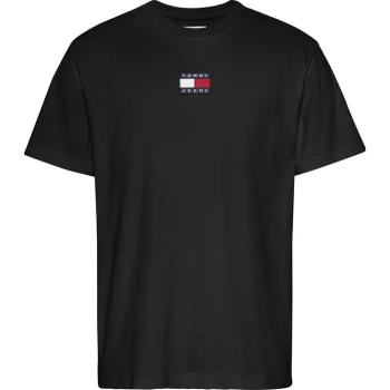 Image of Tommy Jeans Tommy Badge T Shirt - Black BDS