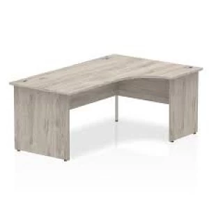 image of Trexus Radial Desk Right Hand Panel End Leg 18001200mm Grey Oak Ref