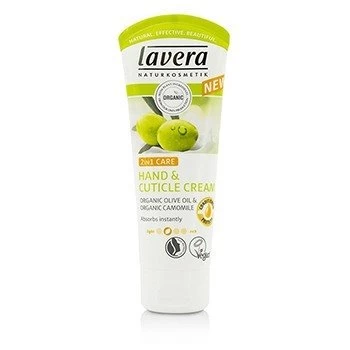 image of Lavera Organic Olive Oil & Camomile 2 In 1 Care Hand And Cuticle Cream 61947/107086 75ml/2.5oz