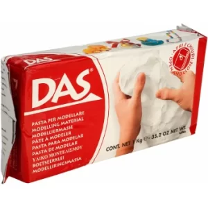 image of DAS 387500 Air Drying Modelling Clay 1kg White