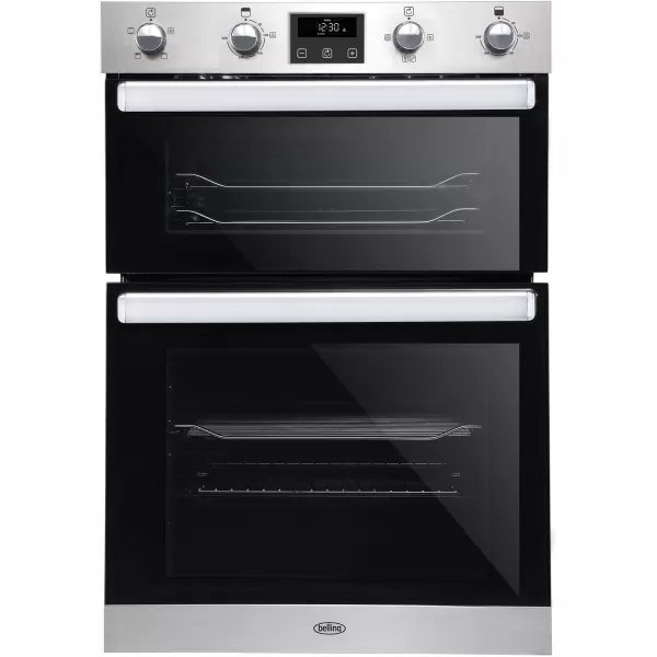 Image of Belling BI902FP Built In Double Oven - Stainless Steel