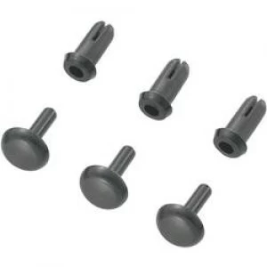 Image of Expanding rivet Hole 3mm Black KSS SRR 365K