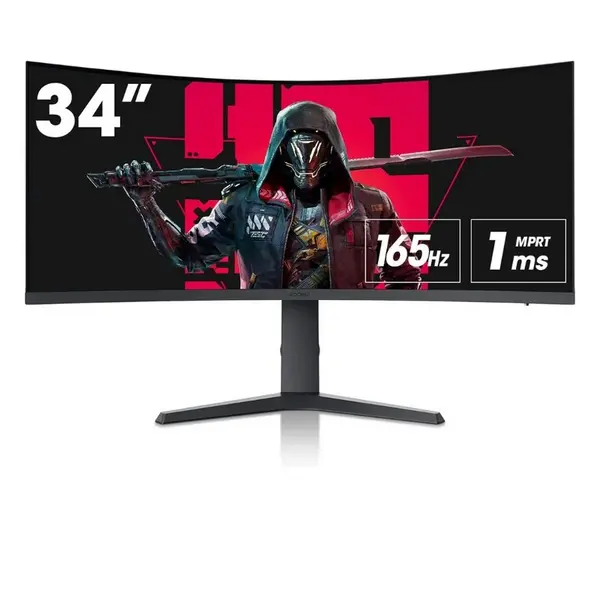 image of KOORUI 34" 34E6UC WQHD Curved LED Gaming Monitor