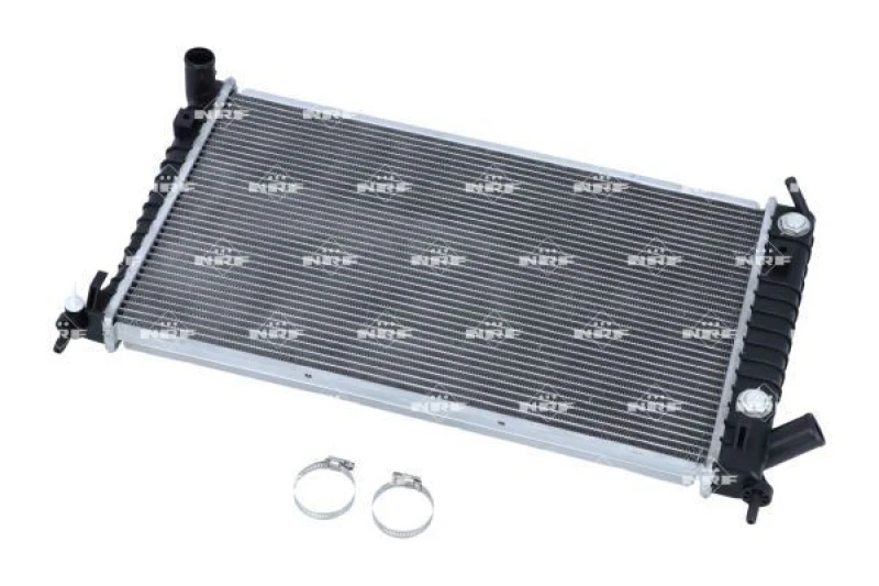 Image of NRF 53804 Engine radiator EASY FIT Brazed cooling fins, Aluminium, with mounting parts Aluminium Radiator,engine cooling (470)