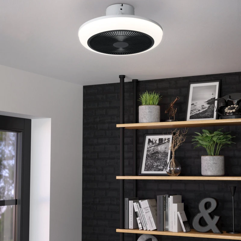 Image of EGLO Eglo Sayulita Integrated LED White Ceiling Fan White One Size Unisex 9002759351984