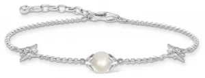 image of Thomas Sabo Sterling Silver Freshwater Pearl Bracelet A1978- Jewellery