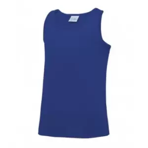Image of AWDis Childrens/Kids Just Cool Sleeveless Vest Top (5-6 Years) (Royal)