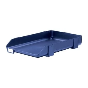 image of Rexel Agenda 55m Classic Letter Tray Stackable Blue Single