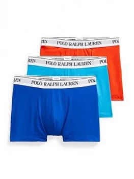 image of Polo Ralph Lauren 3 Pack Neon Trunks - Blue/Orange