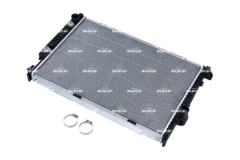 Image of NRF 519588 Engine radiator EASY FIT Brazed cooling fins, Aluminium, with mounting parts Aluminium Radiator,engine cooling (470)