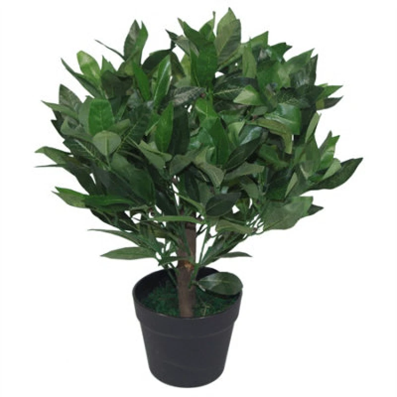 Image of Leaf 50cm Dwarf Artificial Bay Tree Laurel Topiary Bush Green unisex