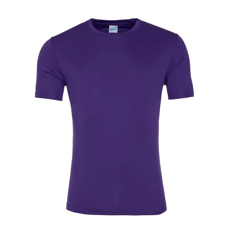 Image of AWDis AWDis Men Just Cool Smooth Short Sleeve T-Shirt in Purple Size: large Purple L Male 5057520072272
