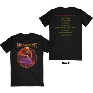 Image of Megadeth - Peace Sells? Track list Unisex Large T-Shirt - Black