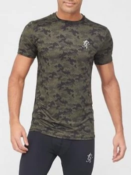 image of Gym King Sport Tact T-Shirt - Khaki/Camo