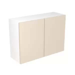 KitchenKIT Slab 100cm Wall Unit - Gloss Cashmere