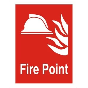 image of Stewart Superior FF070SRP Screw Plastic Sign 200x300 Fire Point