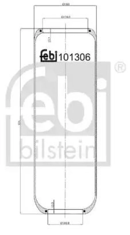 Image of FEBI BILSTEIN 101306 Boot, air suspension Rear Axle Boot,air suspension (324)