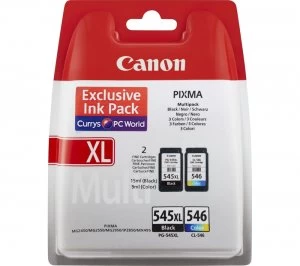 Image of Canon PG545XL Black and CL546 Tri Colour Ink Cartridge