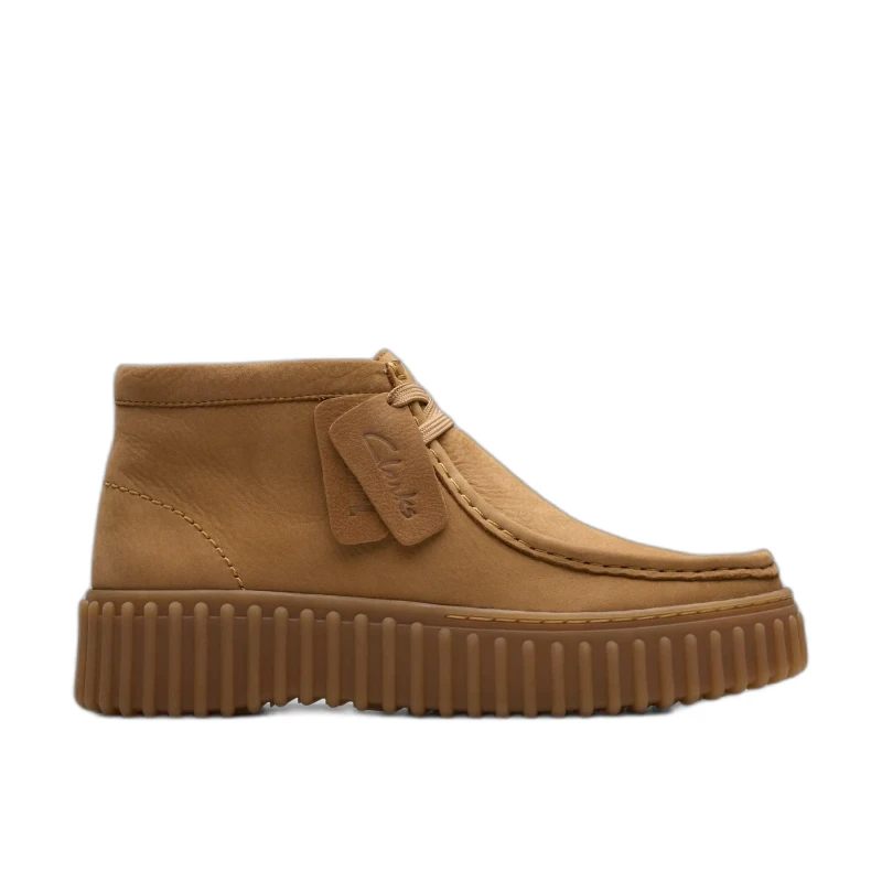 Image of Clarks Torhill Moss womens Boots in Brown
