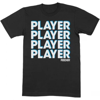 image of Feeder - Player Unisex Large T-Shirt - Black