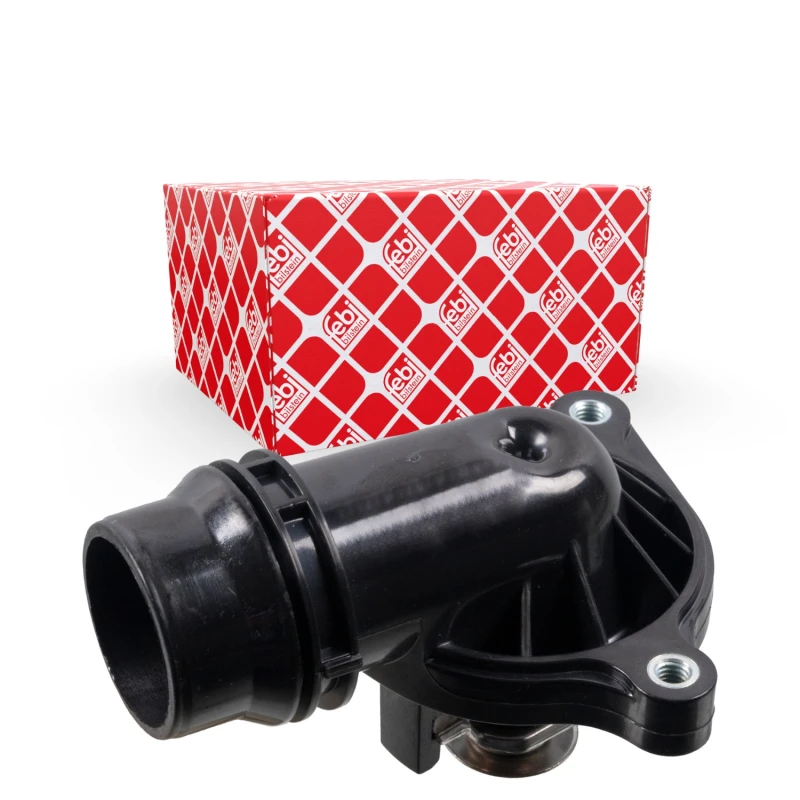 Image of FEBI BILSTEIN 32649 Engine thermostat Opening Temperature: 95°C, with gasket/seal Plastic Thermostat,coolant (316)