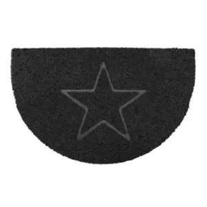 Image of Oseasons Star Half Moon Doormat - Black